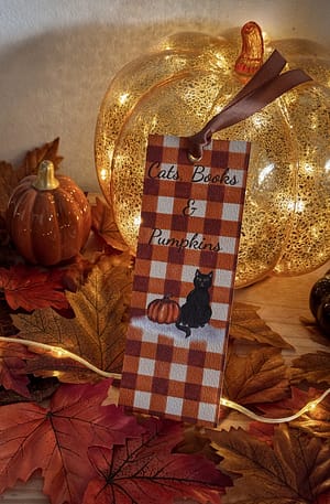 Marque page - Cats, Books & Pumpkins