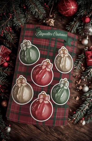 Etiquettes Cadeaux de Noël