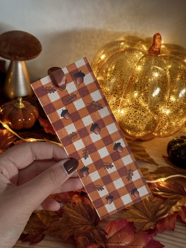 Marque page - Automne vichy