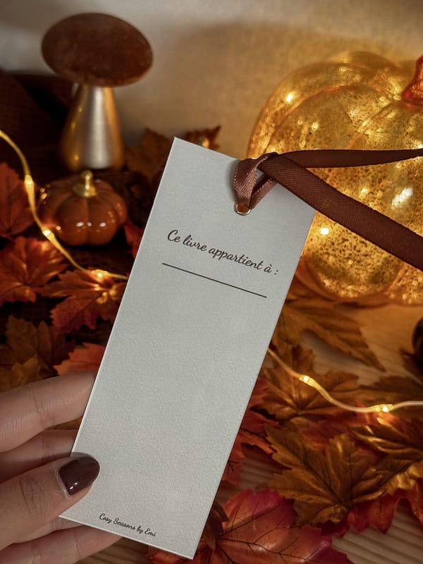 Marque page - Tea, Books & Pumpkins