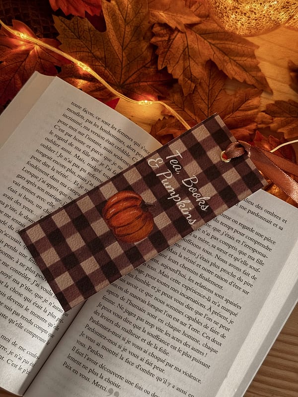 Marque page - Tea, Books & Pumpkins