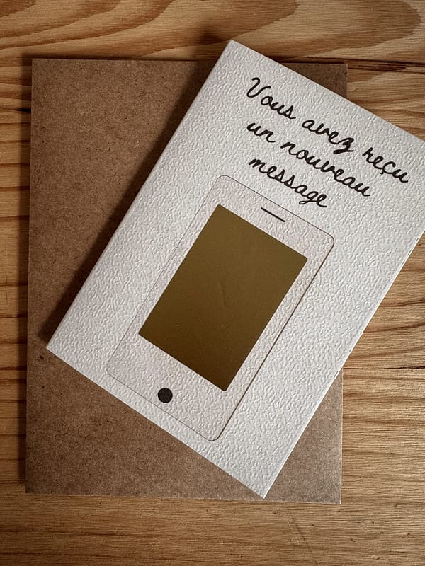 Carte personnalisable - Un mot doux