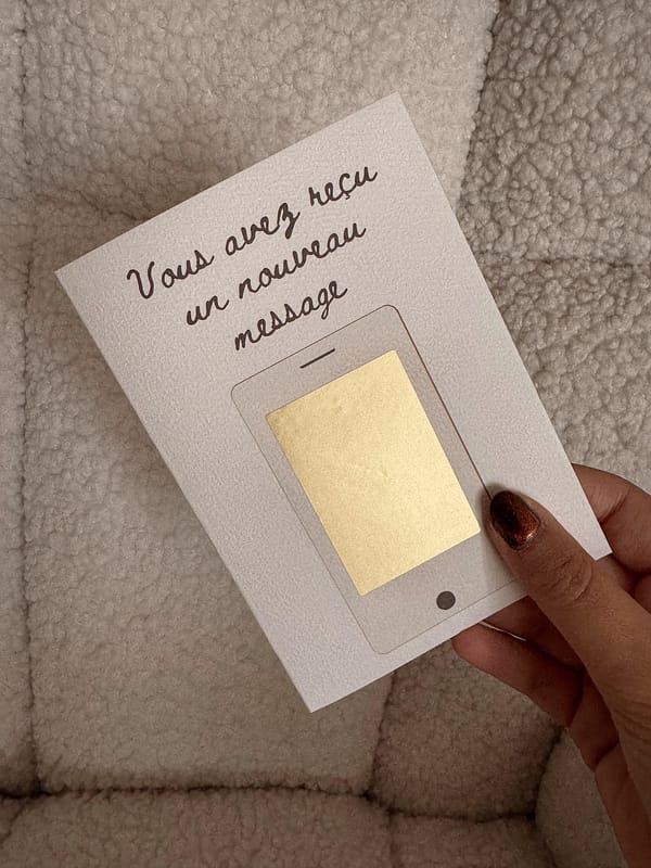 Carte personnalisable - Un mot doux