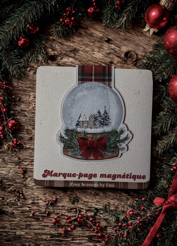 Marque-pages - Aimanté Boule à Neige