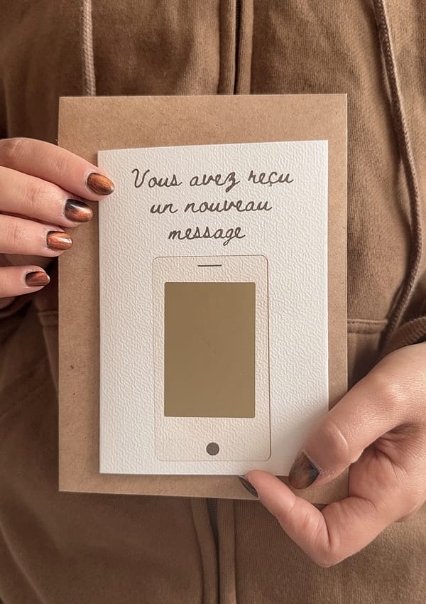 Carte personnalisable - Un mot doux