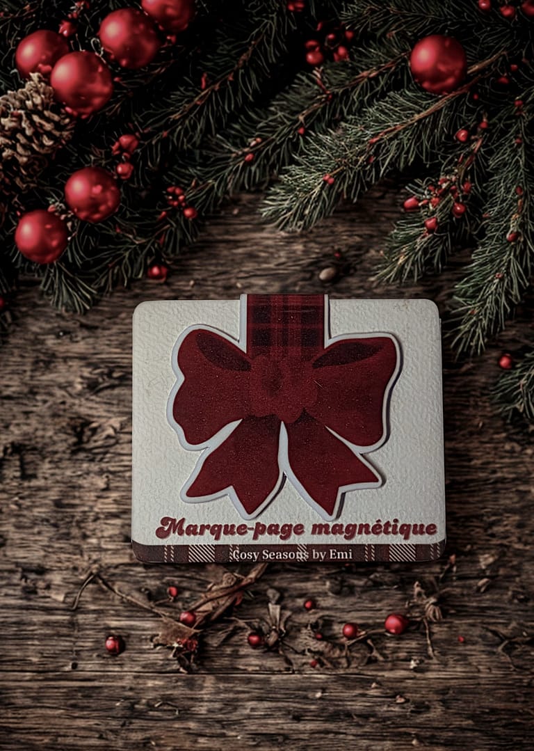 Marque-pages - Aimanté Noeud Rouge – Image 1