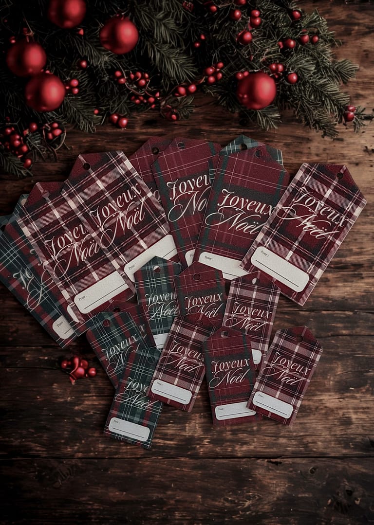 Étiquettes Cadeaux de Noël – Image 1