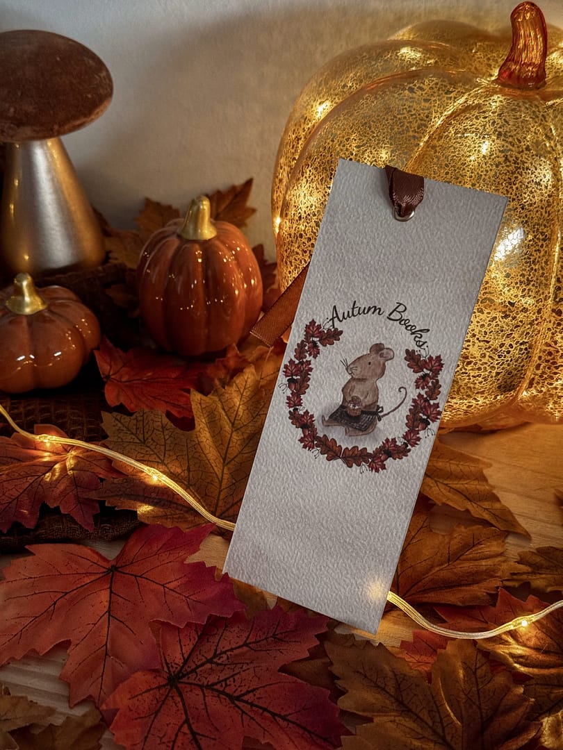 Marque page - Souris d’automne – Image 1