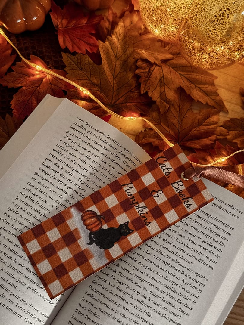 Marque page - Cats, Books & Pumpkins – Image 2