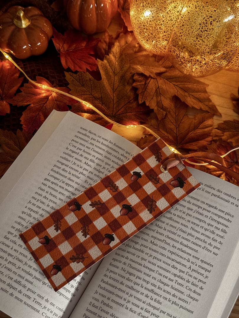 Marque page - Automne vichy – Image 2