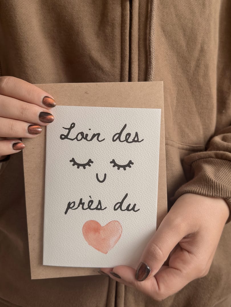 Carte - Loin des yeux près du cœur – Image 1